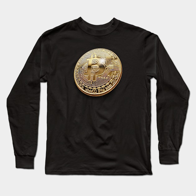 Bitcoin Cryptocurrency Bull Run Market Cycle Long Sleeve T-Shirt by PlanetMonkey